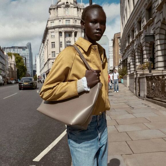 ZARA TOTE SHOPPER BAG - Picture 2 of 10